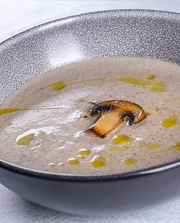 Грибной крем-суп с трюфельным маслом